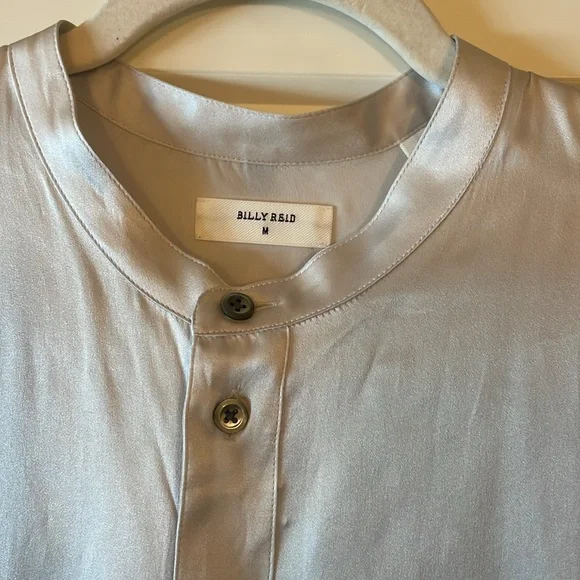 BILLY REID: 100% Silk Blouse size Medium - Picture 2 of 4